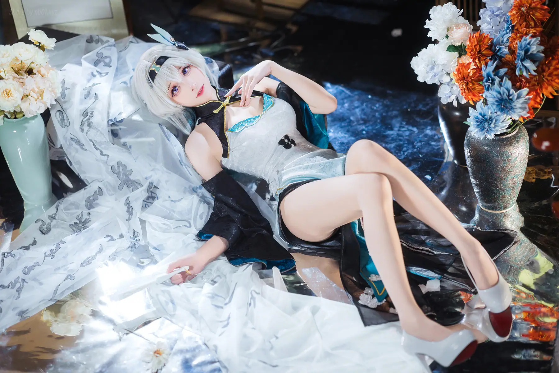 Tomoyo酱 - 星穹铁道 流萤旗袍(24P_57.9M) - Tomoyo酱 - 星穹铁道 流萤旗袍(24P_57