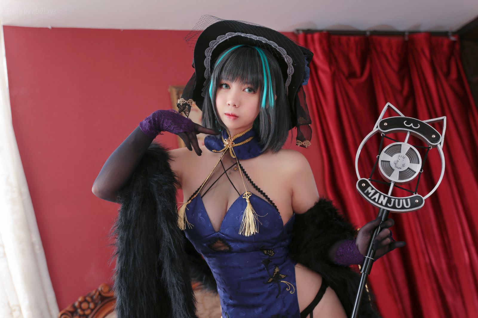 魅瞳Meroko - 魅瞳柴郡旗袍(33P_175.0M) - 魅瞳Meroko - 魅瞳柴郡旗袍(33P_175