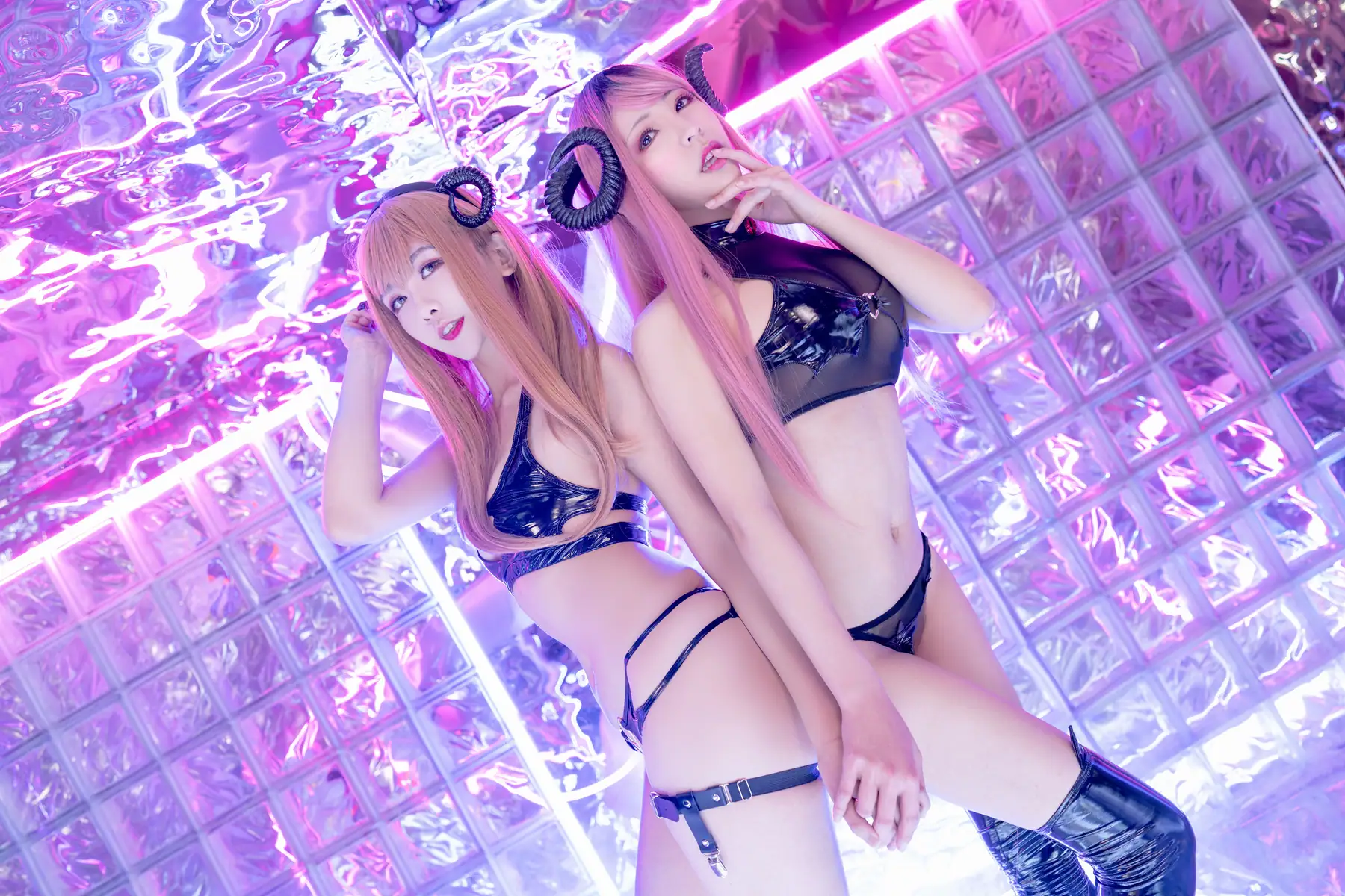 源纱希喵喵喵 & 镜子 - 魅魔双人(28P_223.9M) - 源纱希喵喵喵 & 镜子 - 魅魔双人(28P_223