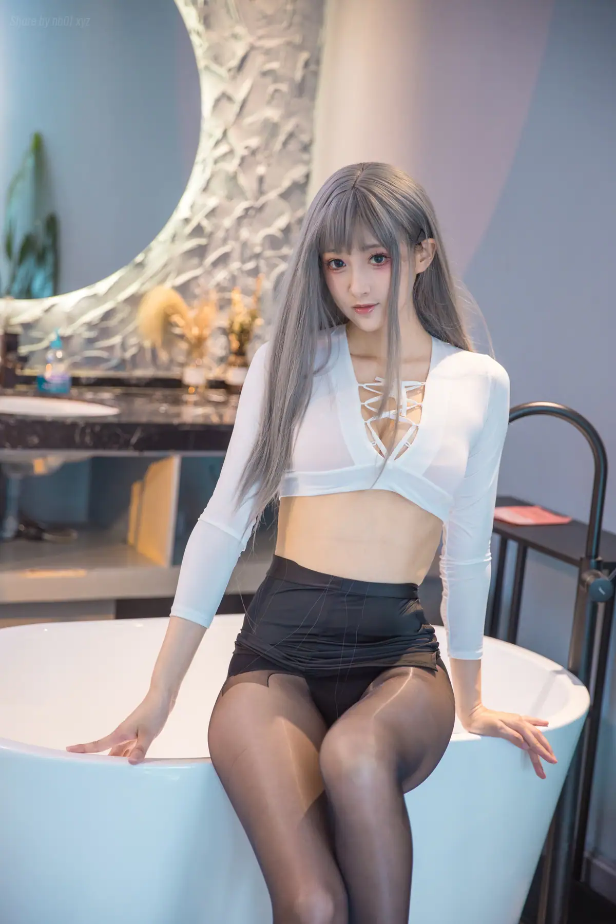 冬马路纱 - 浴缸湿身黑丝(23P_69.5M) - 冬马路纱 - 浴缸湿身黑丝(23P_69