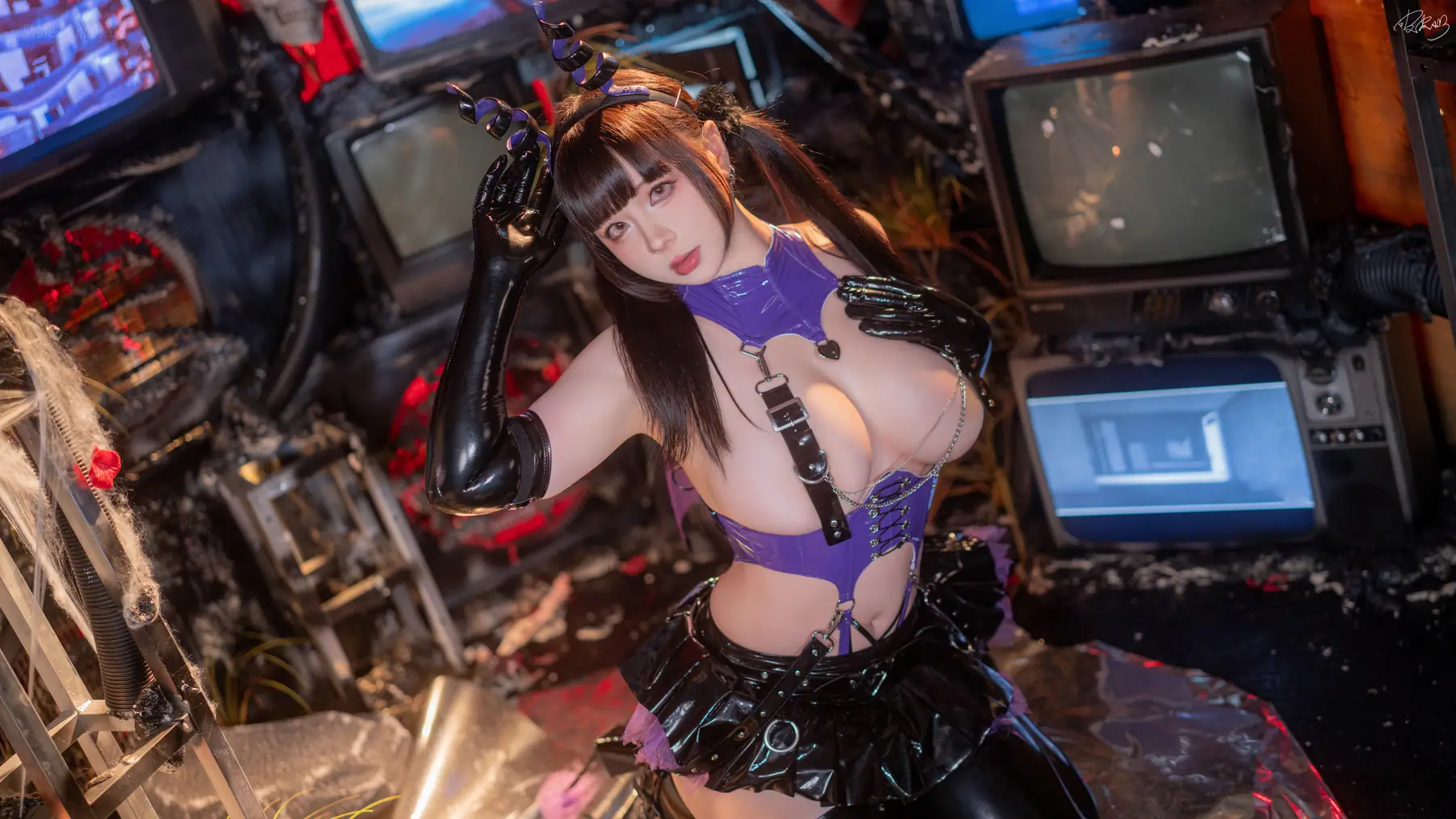 皮皮奶可可爱了啦 - 紫博魅 赛博魅魔(100P+1V_830.4M) - 皮皮奶可可爱了啦 - 紫博魅 赛博魅魔(100P+1V_830