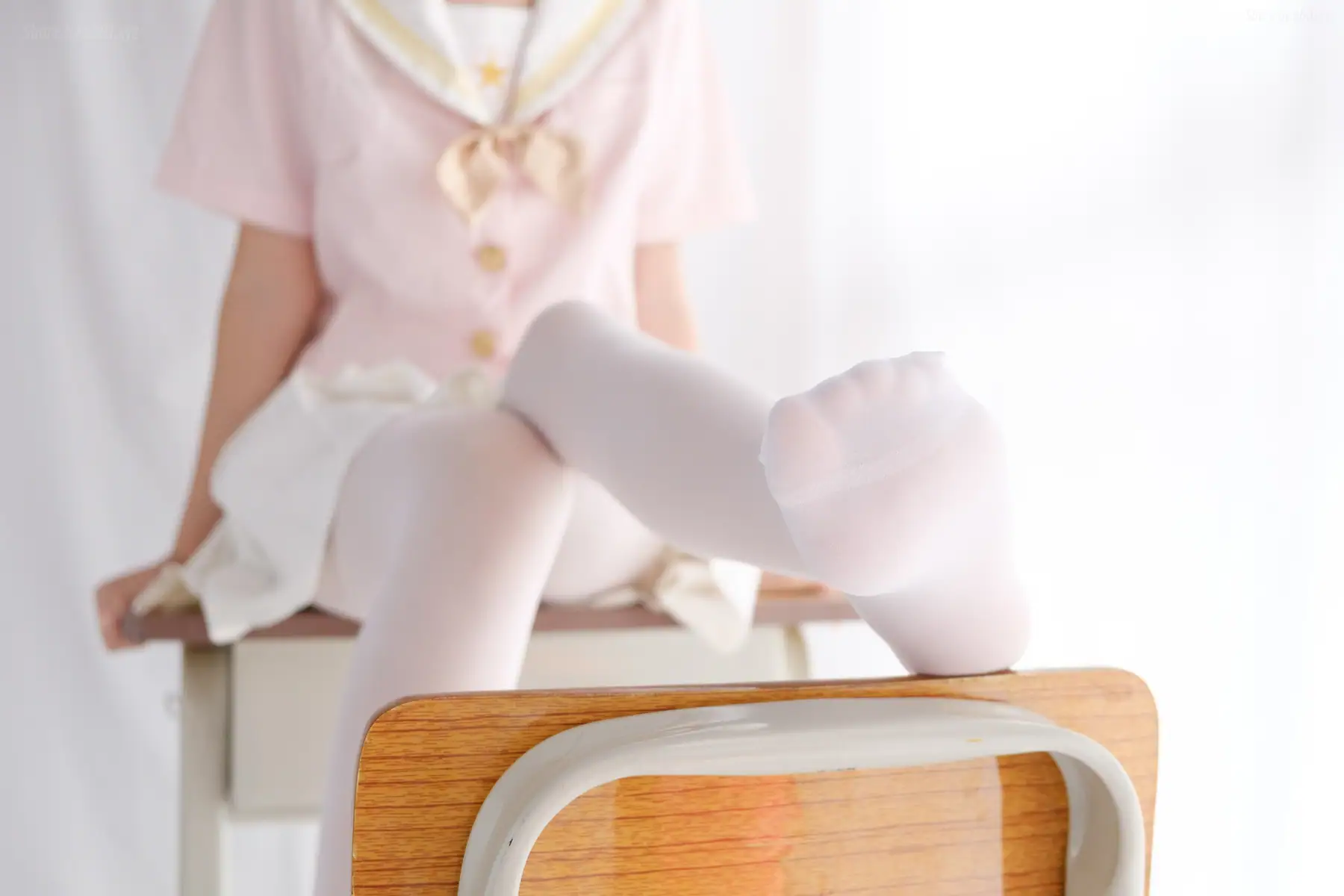 喵写真 - VOL.007 课桌上白丝水手服(55P_205.8M) - 喵写真 - VOL