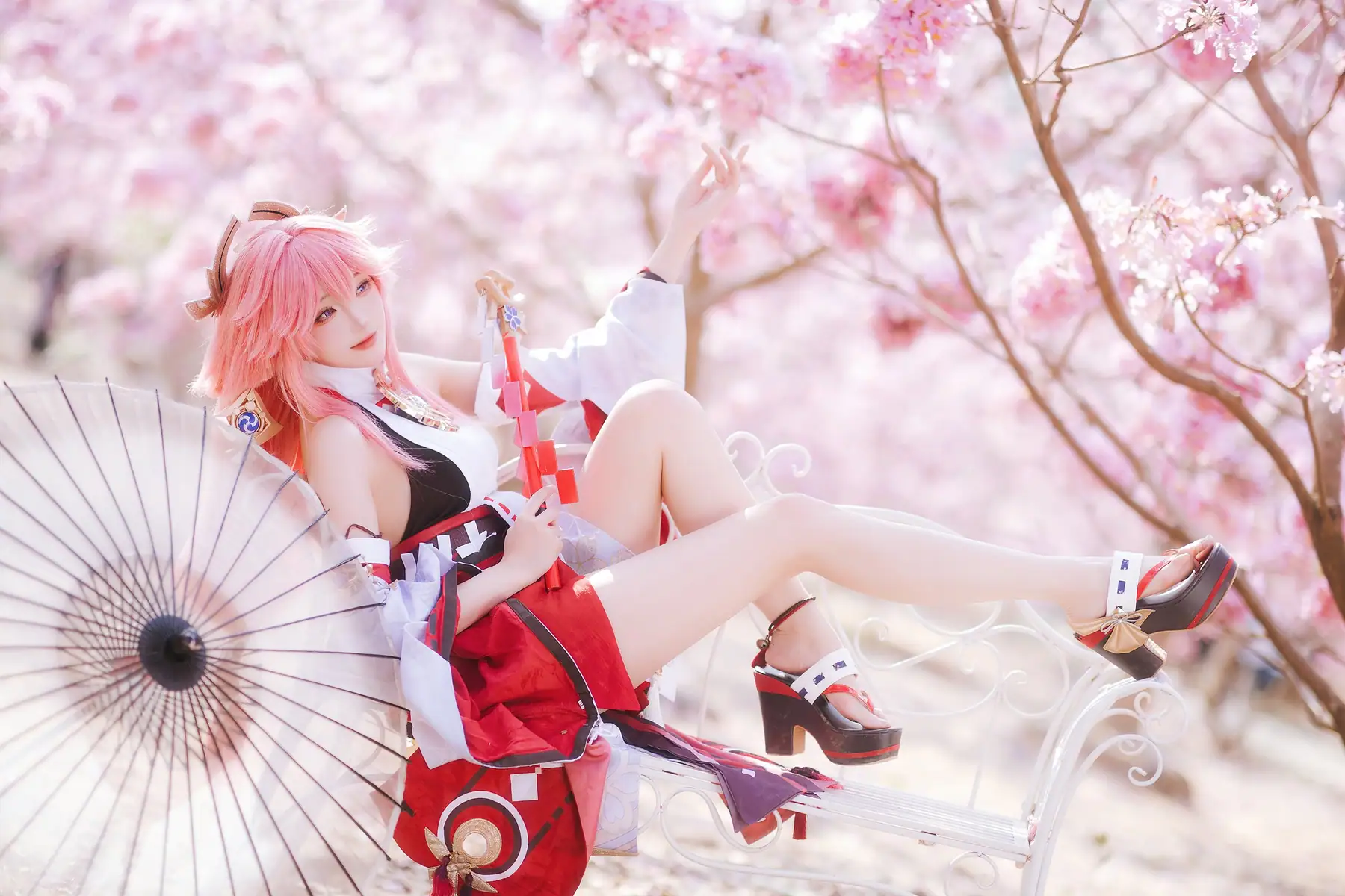 瓜希酱 - 原神 八重神子(20P_12.0M) - 瓜希酱 - 原神 八重神子(20P_12