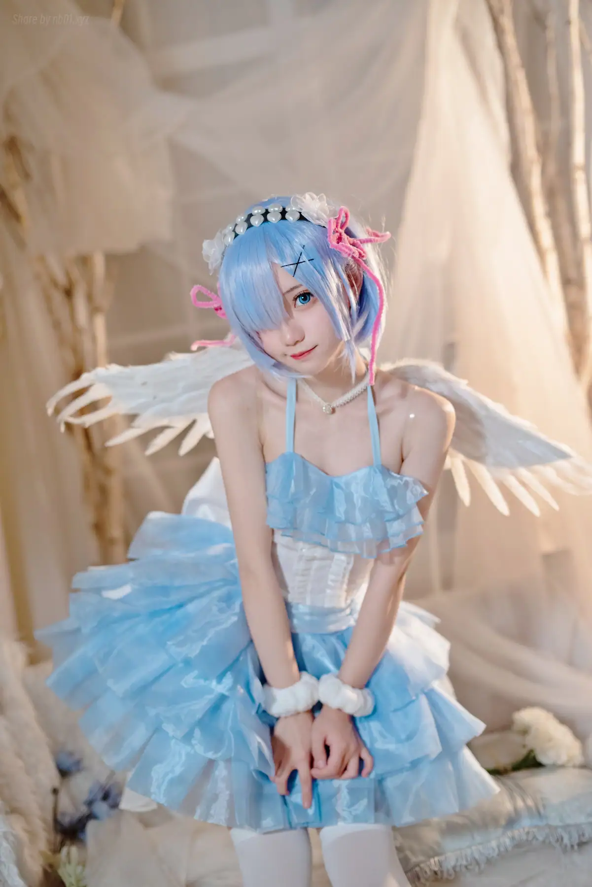 花柒Hana - 蕾姆天使 蓝(19P_15.6M) - 花柒Hana - 蕾姆天使 蓝(19P_15