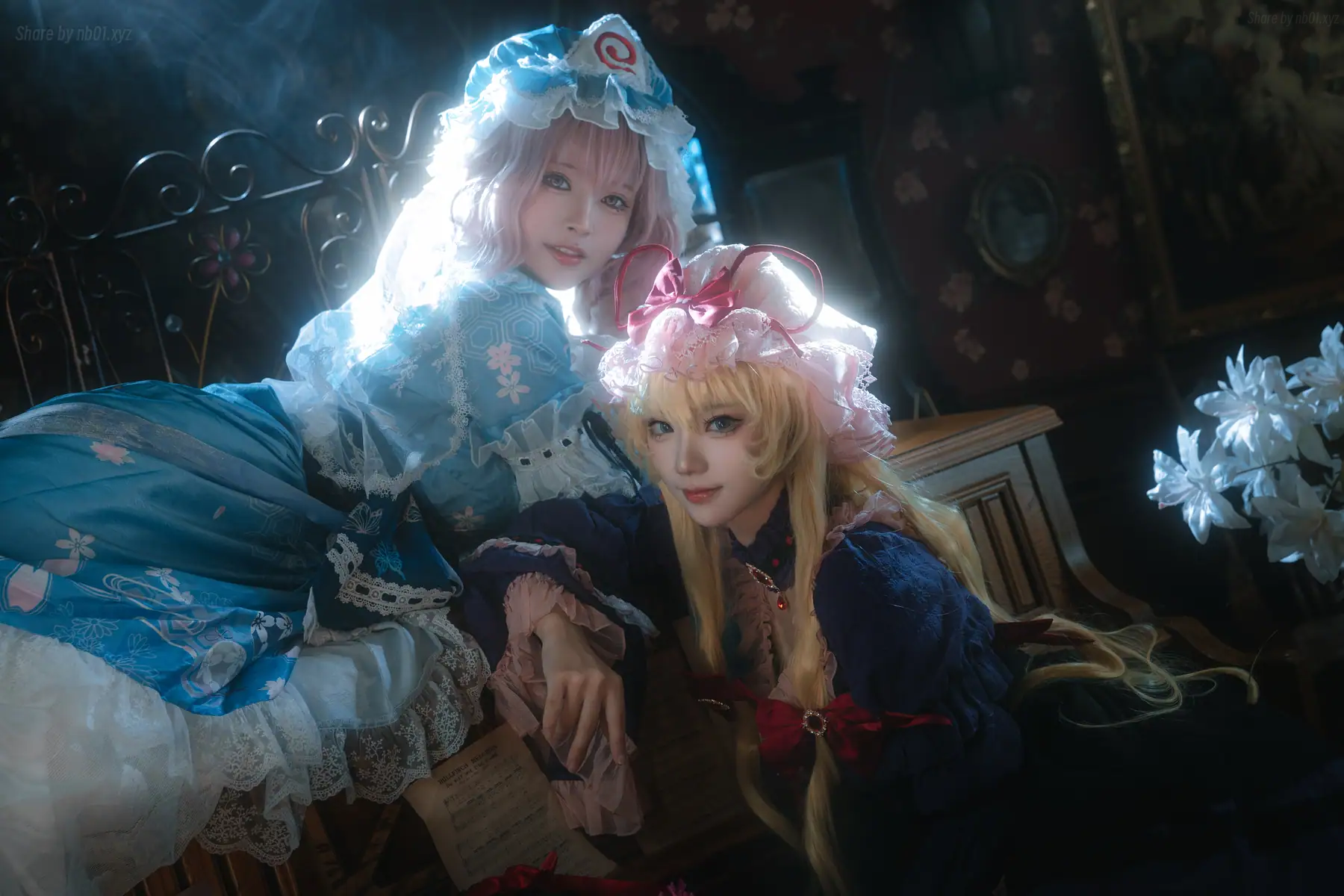 花柒Hana & 肃雨雨雨 - 八云紫+西行寺幽幽子(16P_277.3M) - 花柒Hana & 肃雨雨雨 - 八云紫+西行寺幽幽子(16P_277