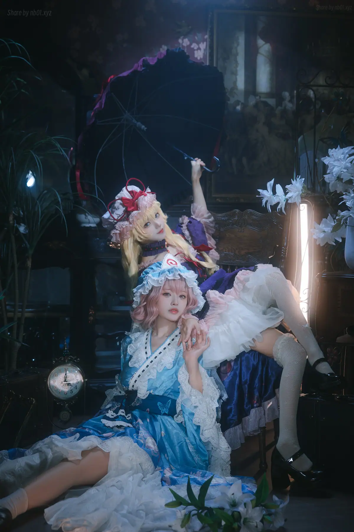 花柒Hana & 肃雨雨雨 - 八云紫+西行寺幽幽子(16P_277.3M) - 花柒Hana & 肃雨雨雨 - 八云紫+西行寺幽幽子(16P_277