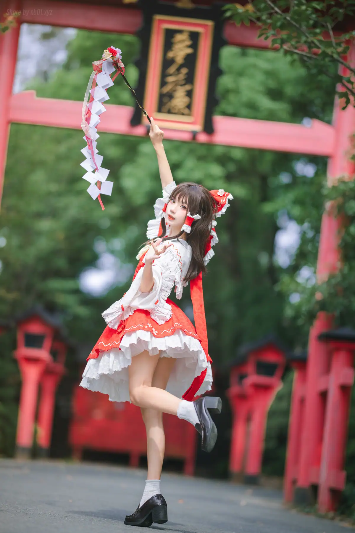 花柒Hana - 森森仙 短款灵梦(15P_66.2M) - 花柒Hana - 森森仙 短款灵梦(15P_66