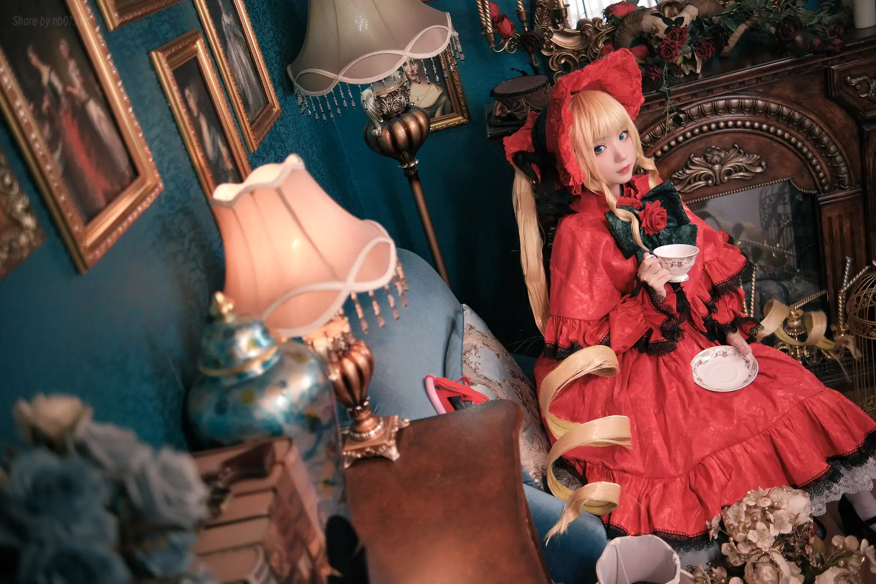 花柒Hana - 蔷薇少女 真红(13P_50.8M) - 花柒Hana - 蔷薇少女 真红(13P_50