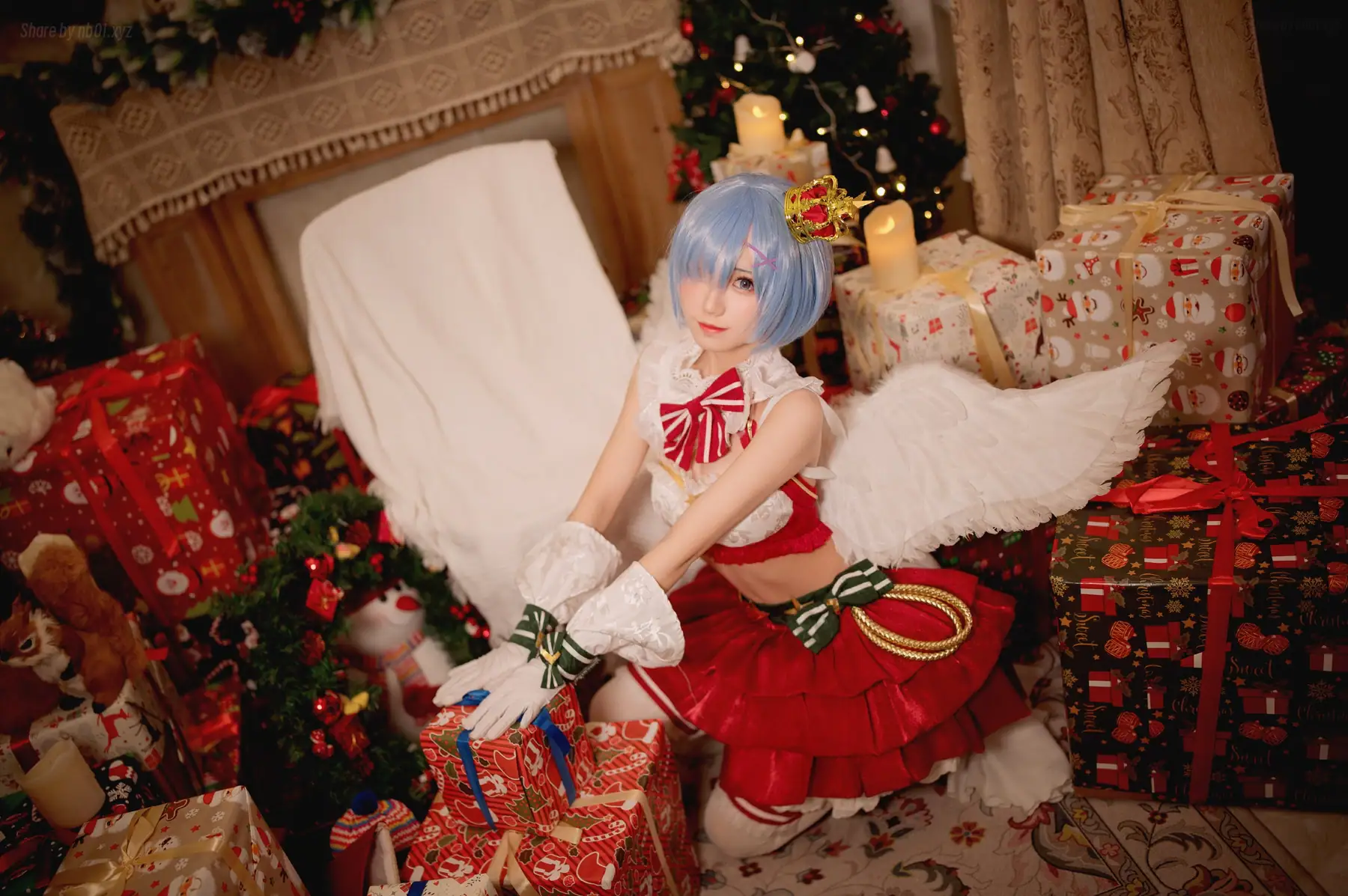 花柒Hana - 圣诞蕾姆(22P_20.7M) - 花柒Hana - 圣诞蕾姆(22P_20