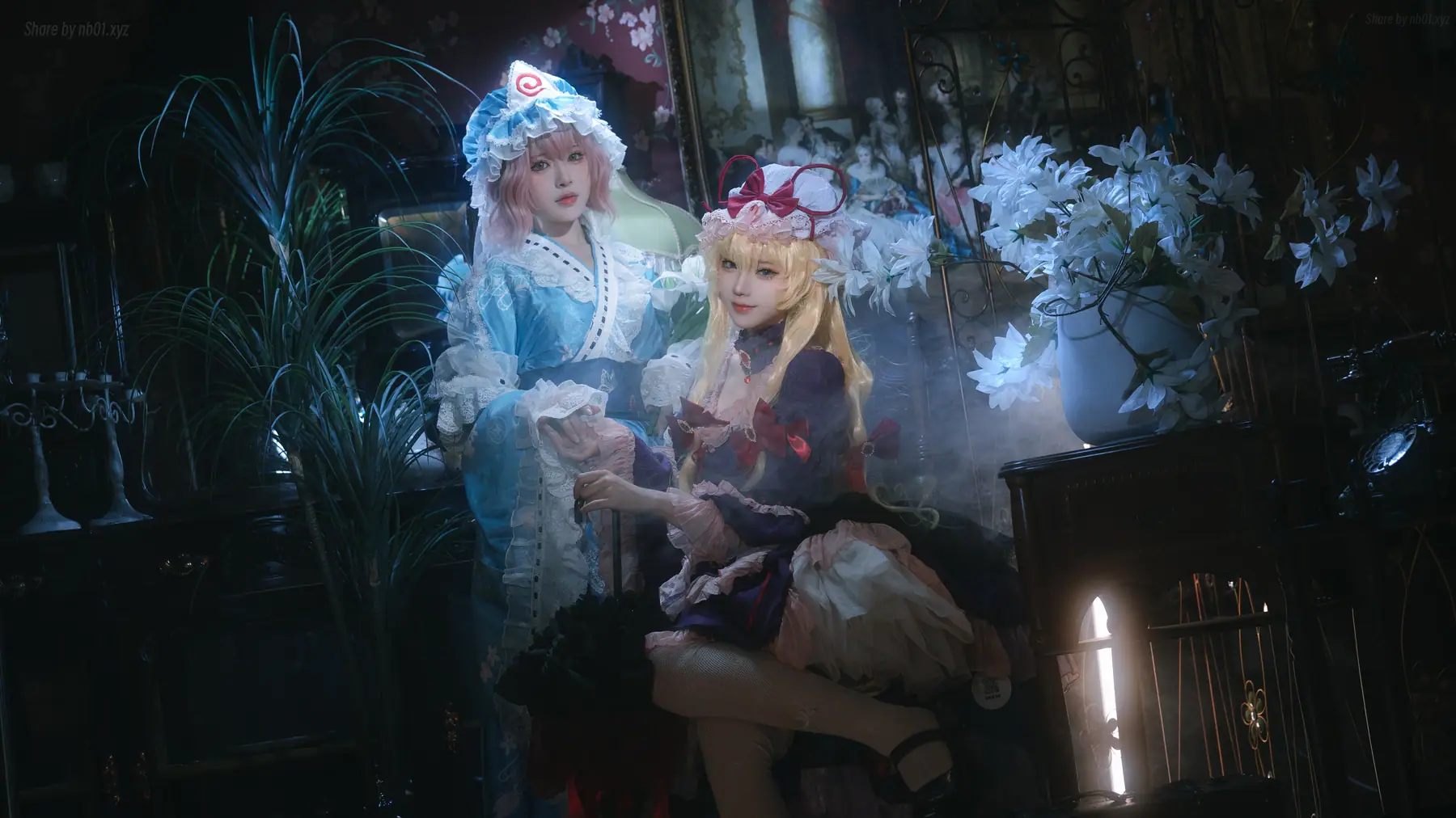 花柒Hana & 肃雨雨雨 - 八云紫+西行寺幽幽子(16P_277.3M) - 花柒Hana & 肃雨雨雨 - 八云紫+西行寺幽幽子(16P_277