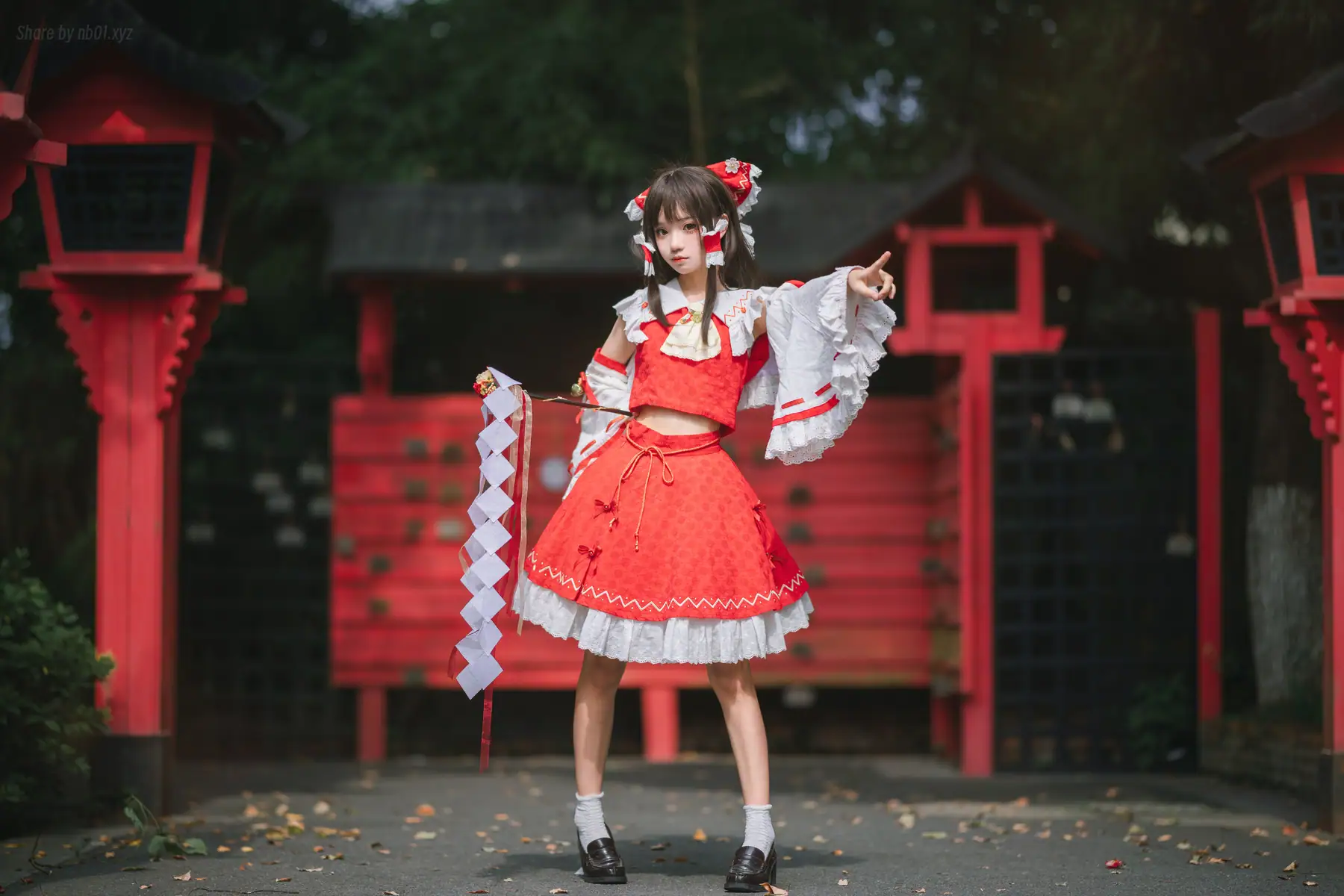 花柒Hana - 森森仙 短款灵梦(15P_66.2M) - 花柒Hana - 森森仙 短款灵梦(15P_66