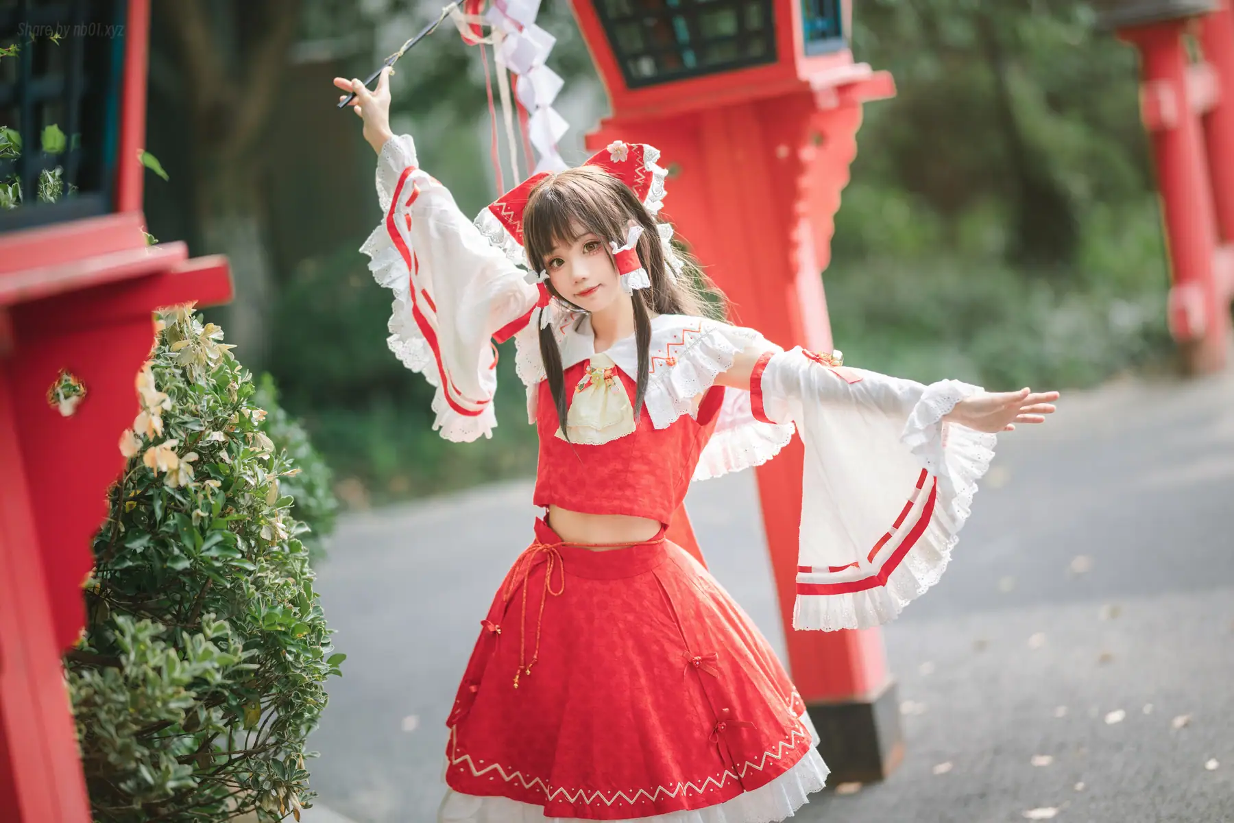 花柒Hana - 森森仙 短款灵梦(15P_66.2M) - 花柒Hana - 森森仙 短款灵梦(15P_66