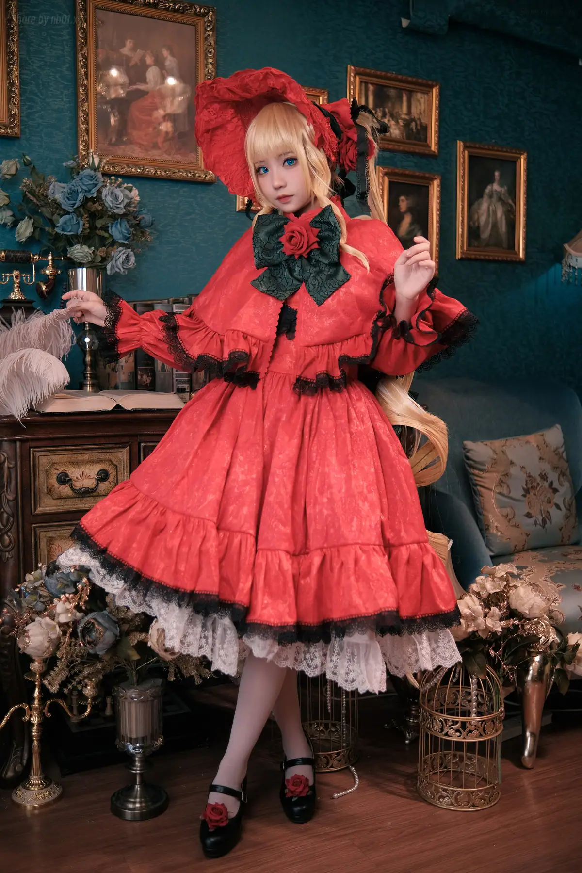 花柒Hana - 蔷薇少女 真红(13P_50.8M) - 花柒Hana - 蔷薇少女 真红(13P_50