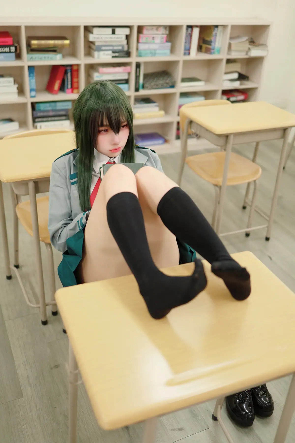 慕慕Momo - 蛙吹梅雨 學生服 Asui Tsuyu(27P_54.0M) - 慕慕Momo - 蛙吹梅雨 學生服 Asui Tsuyu(27P_54