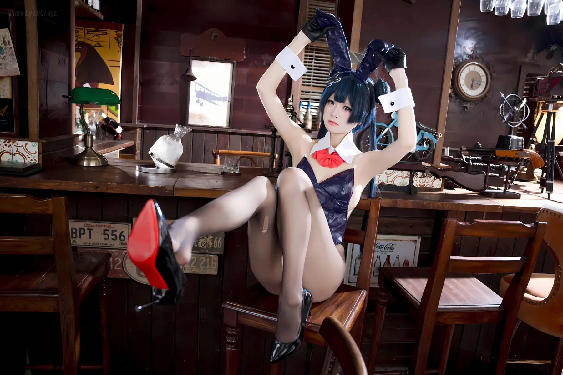 九柒喵 - 蔚蓝档案 龙华妃咲 兔女郎(59P_78.5M) - 九柒喵 - 蔚蓝档案 龙华妃咲 兔女郎(59P_78