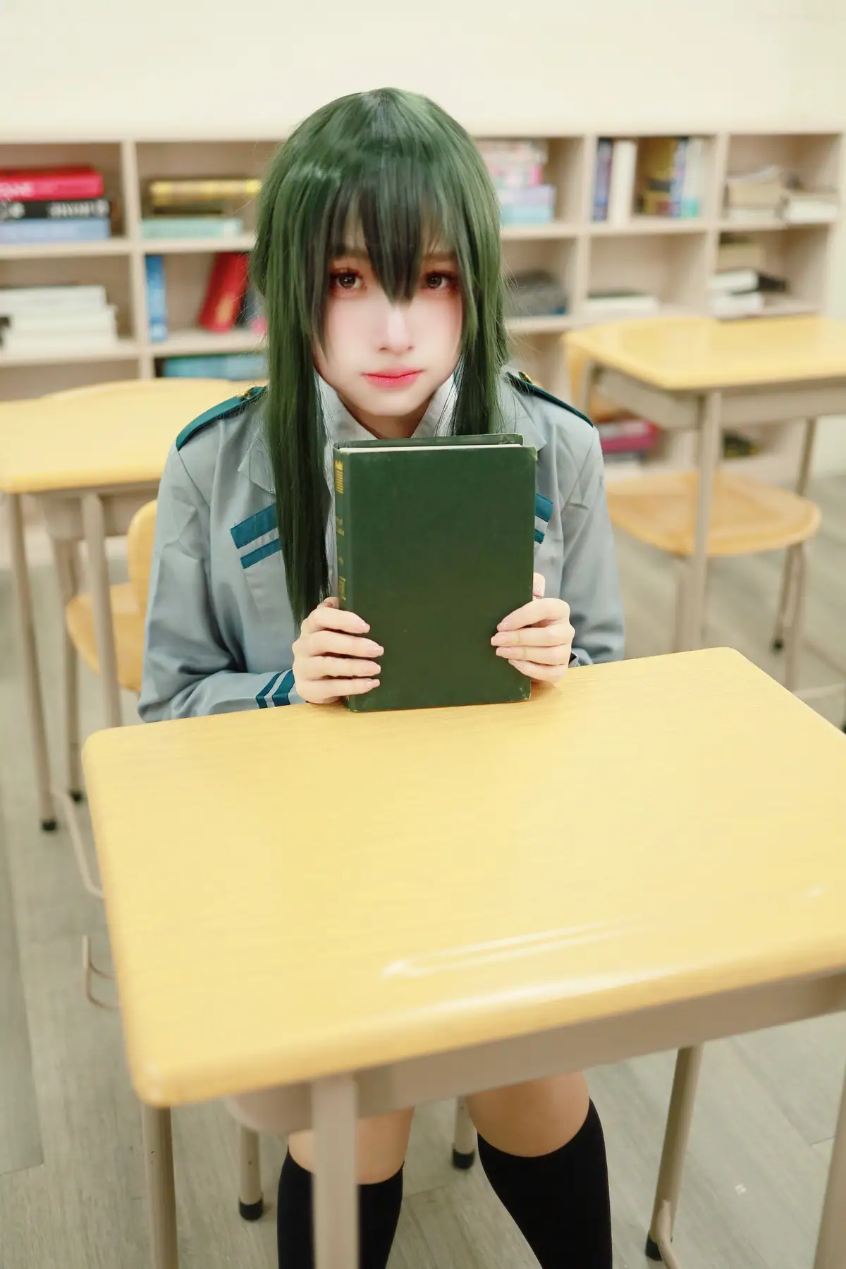 慕慕Momo - 蛙吹梅雨 學生服 Asui Tsuyu(27P_54.0M) - 慕慕Momo - 蛙吹梅雨 學生服 Asui Tsuyu(27P_54