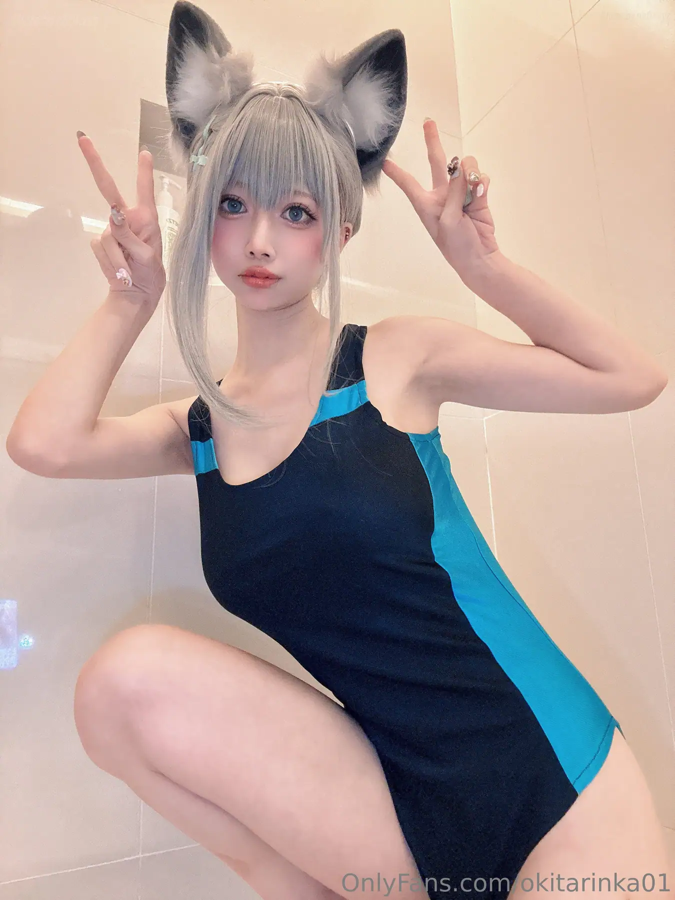 沖田凜花Rinka - 砂狼 白子 Blue Archive(50P_141.8M) - 沖田凜花Rinka - 砂狼 白子 Blue Archive(50P_141