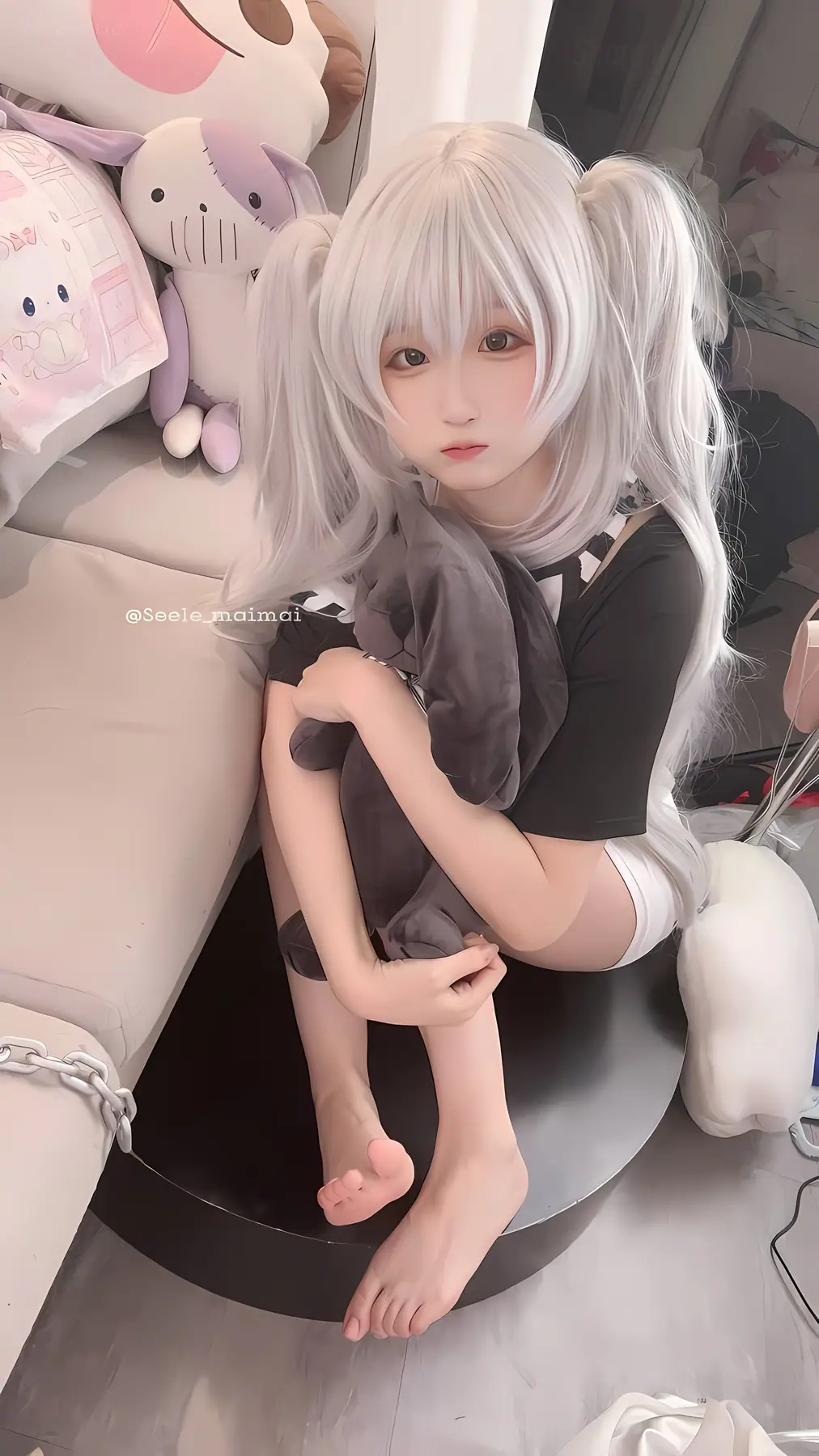 Seele麦麦 - 白色双马尾(16P_16.4M) Seele麦麦 - 白色双马尾(16P_16.4M)_nb01.xyz_0007 图片6