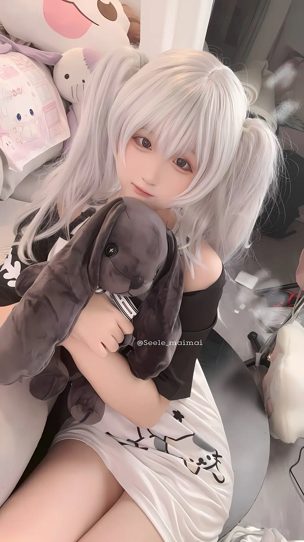 Seele麦麦 - 白色双马尾(16P_16.4M) Seele麦麦 - 白色双马尾(16P_16.4M)_nb01.xyz_0006 图片5