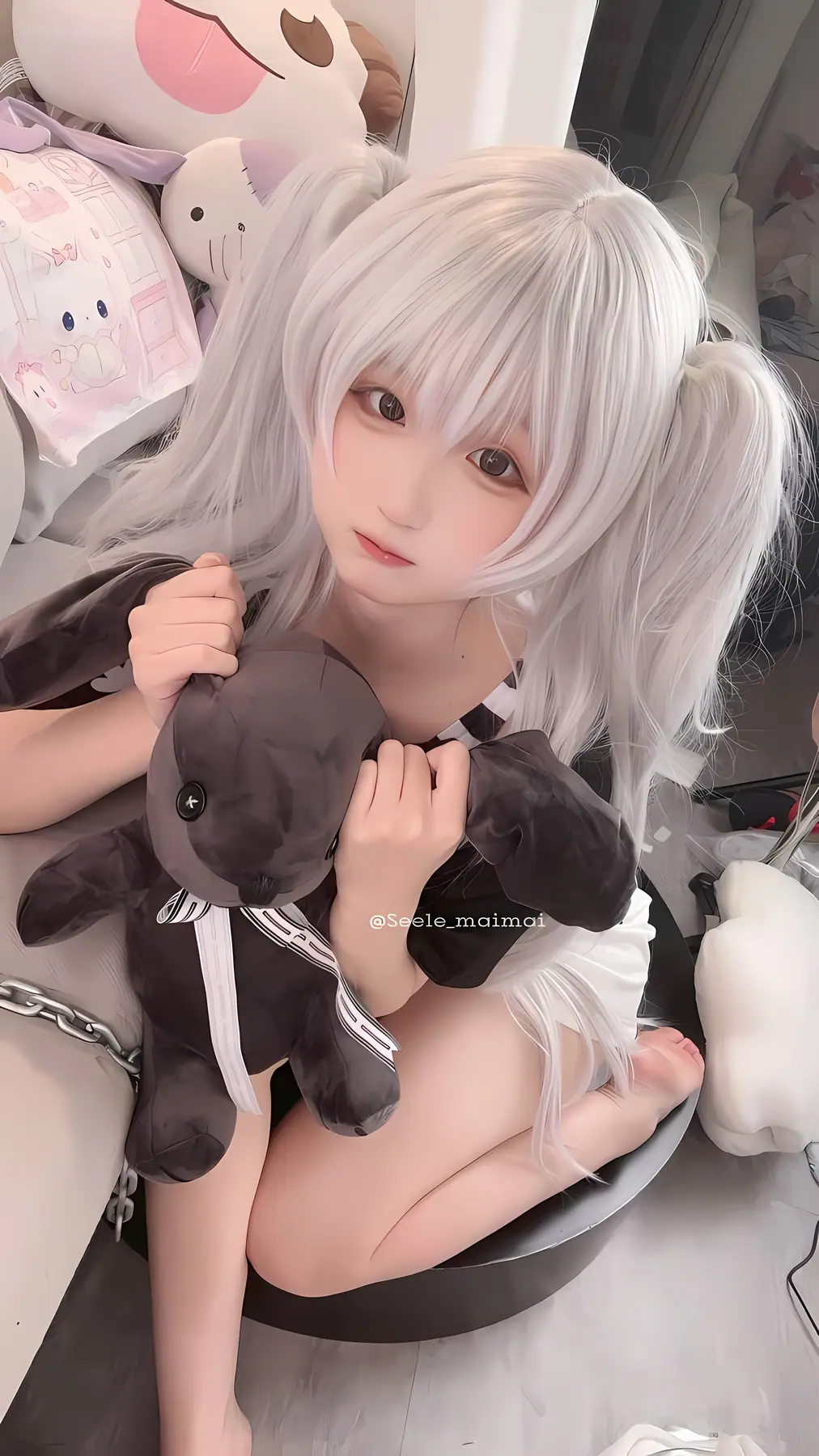 Seele麦麦 - 白色双马尾(16P_16.4M) Seele麦麦 - 白色双马尾(16P_16.4M)_nb01.xyz_0008 图片7