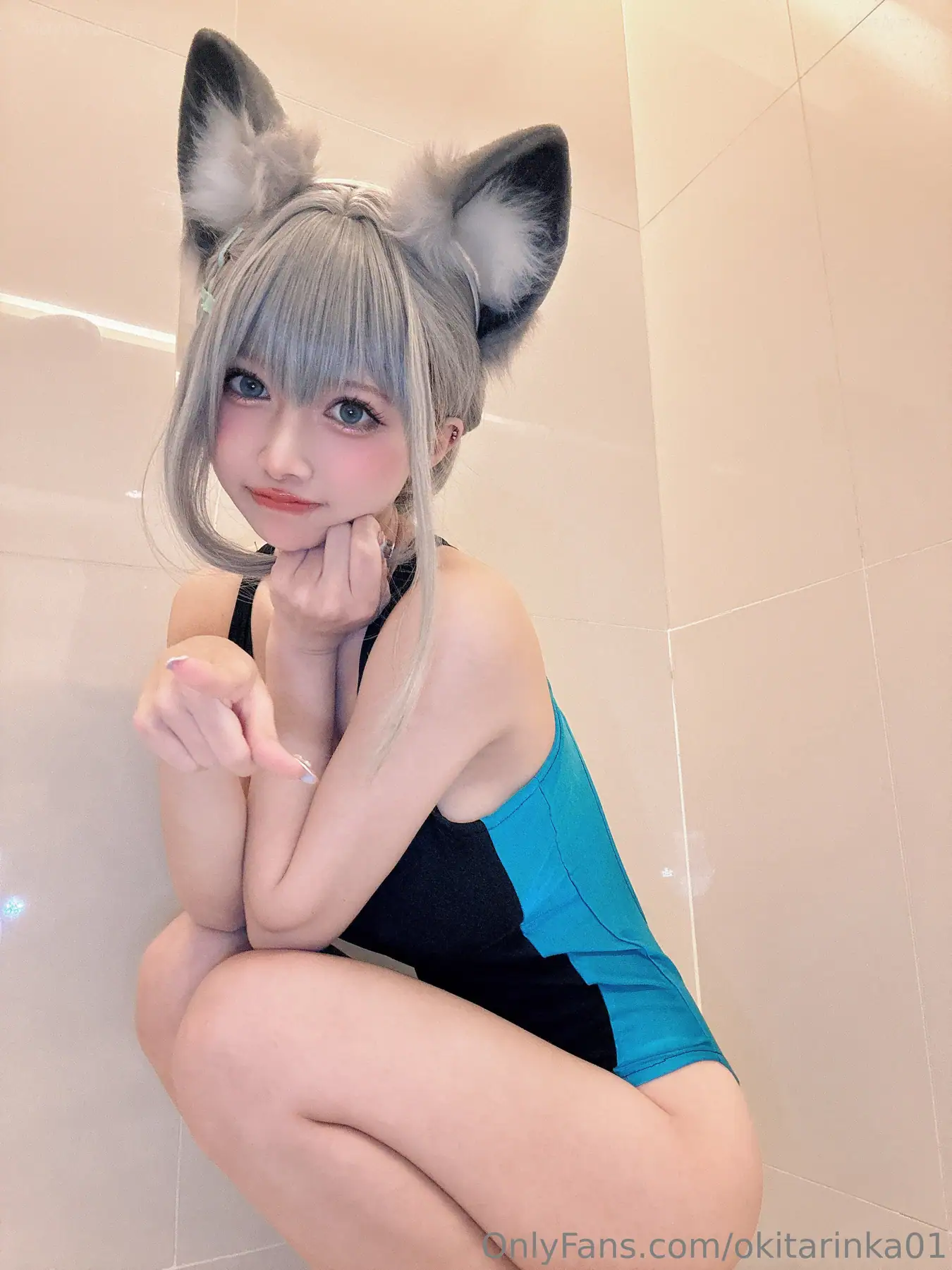 沖田凜花Rinka - 砂狼 白子 Blue Archive(50P_141.8M) - 沖田凜花Rinka - 砂狼 白子 Blue Archive(50P_141