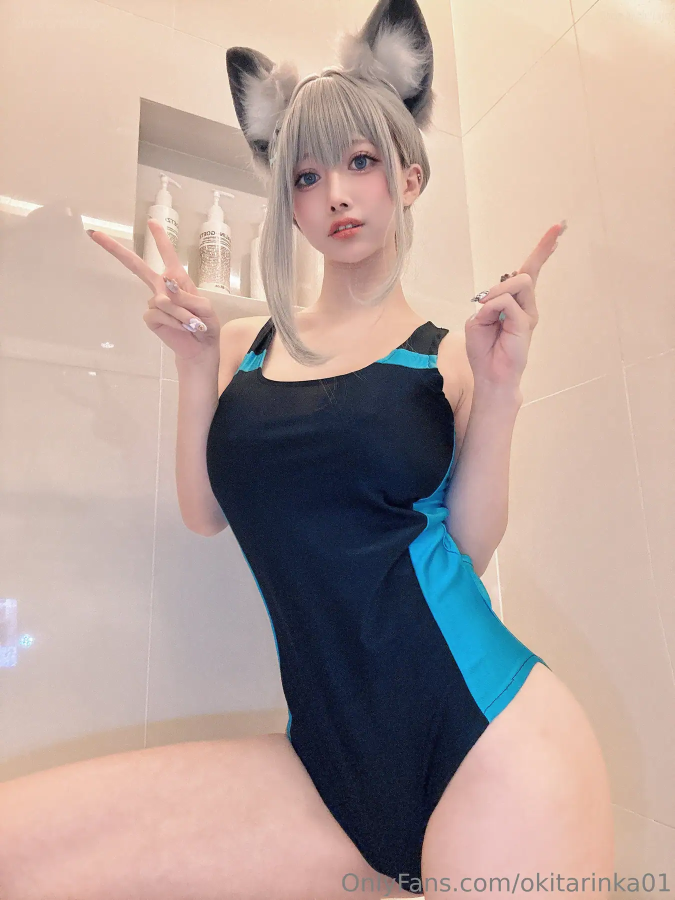 沖田凜花Rinka - 砂狼 白子 Blue Archive(50P_141.8M) - 沖田凜花Rinka - 砂狼 白子 Blue Archive(50P_141