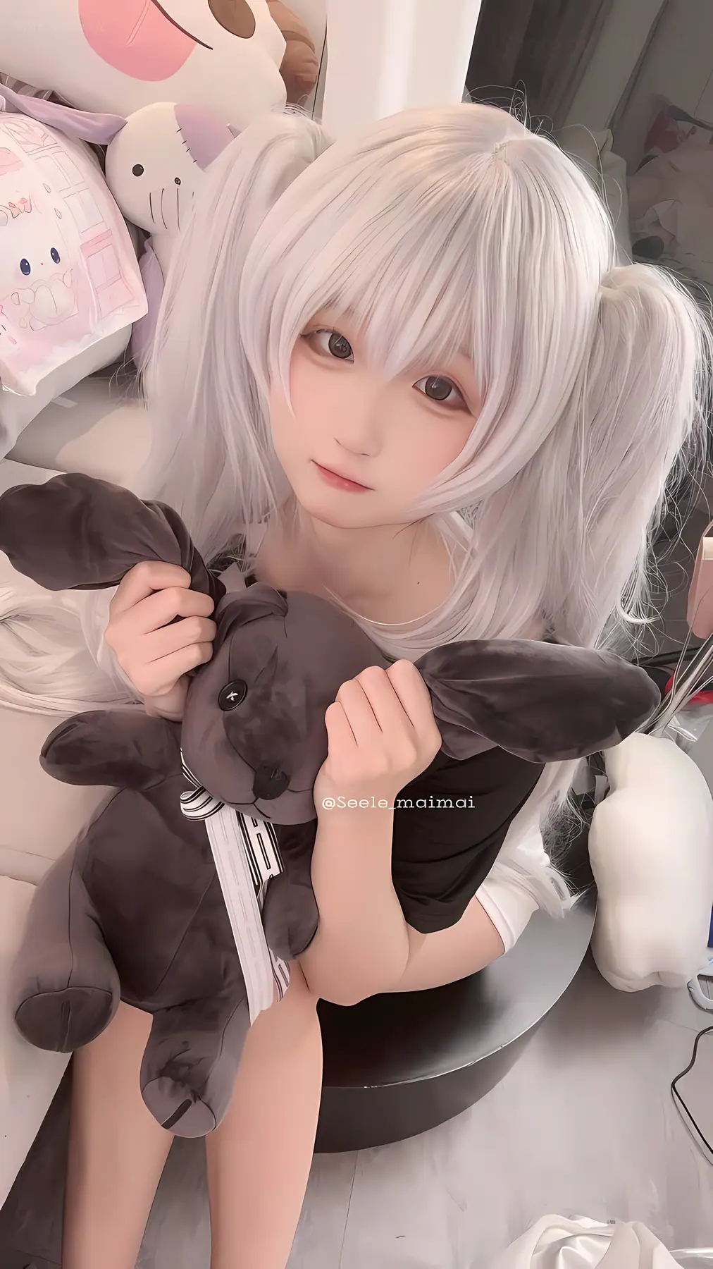 Seele麦麦 - 白色双马尾(16P_16.4M) Seele麦麦 - 白色双马尾(16P_16.4M)_nb01.xyz_0016 图片8