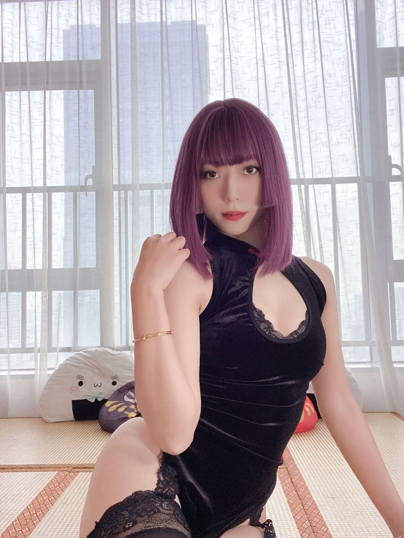 Money冷冷 - 高叉旗袍蕾丝裙(107P_167.3M) Money冷冷 - 高叉旗袍蕾丝裙(107P_167.3M)_nb01.xyz_0001