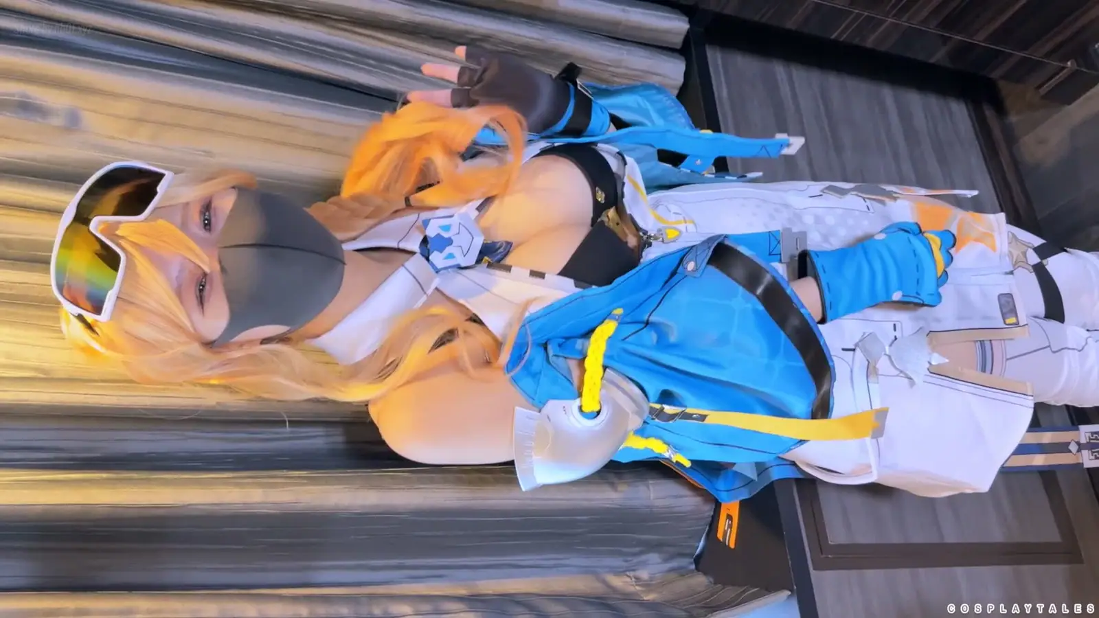 COSPLAYTALES - 神乳デュランダル✨光の速さで潮吹きしちゃうエロBODY💛金髪碧眼美少女は「ピンク色デカ乳輪ロケットおっぱい」のヴァルキリーだった！二人で中出しドスケベえっちをして仮想世界から脱出せよ💕（崩壊3rd・黒猫）_9035...