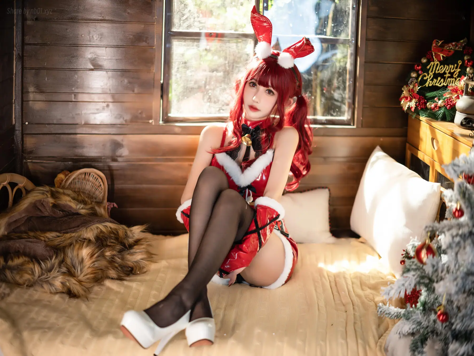 仙女月 - 红色圣诞兔(32P_401.2M) 仙女月 - 红色圣诞兔(32P_401.2M)_nb01.xyz_0013 图片4