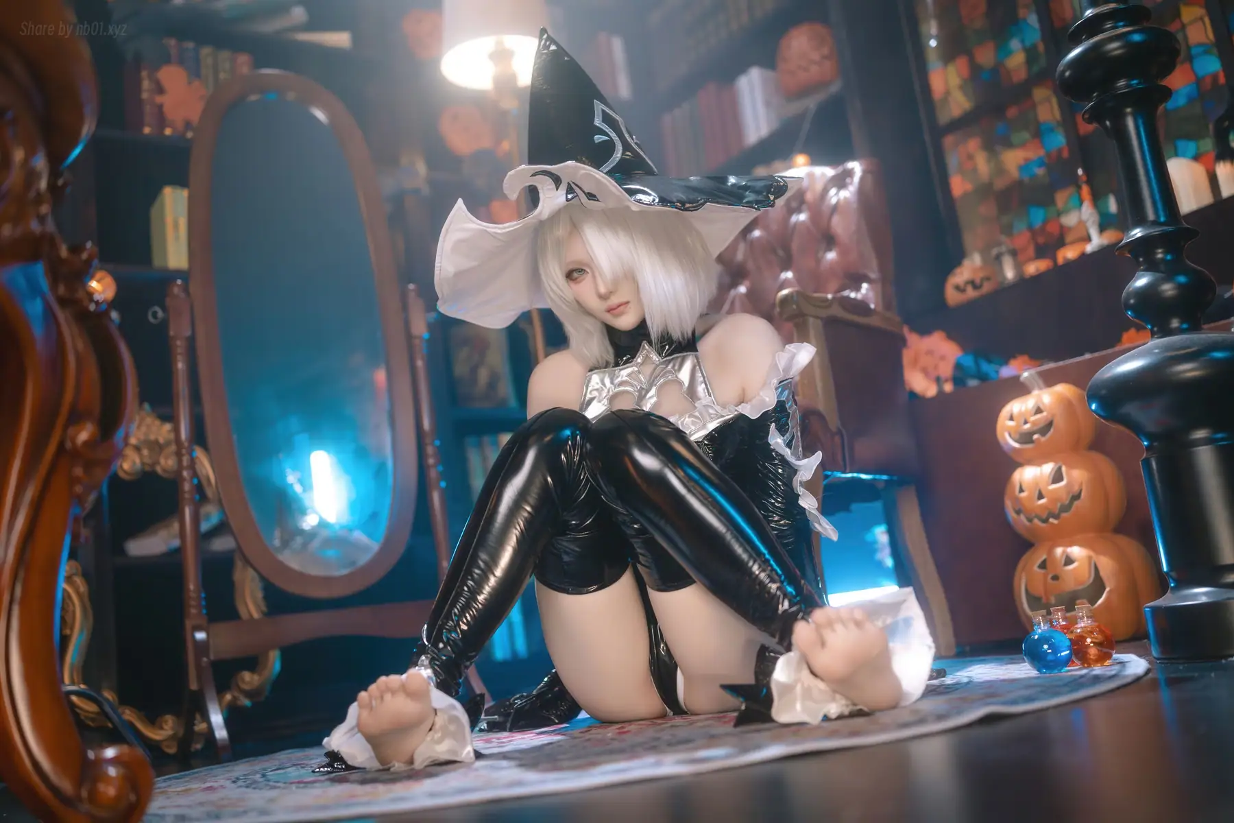 屿鱼 - 尼尔：机械纪元 2B 万圣女巫同人(70P_277.1M) 屿鱼 - 尼尔：机械纪元 2B 万圣女巫同人(70P_277.1M)_nb01.xyz_0057 图片5