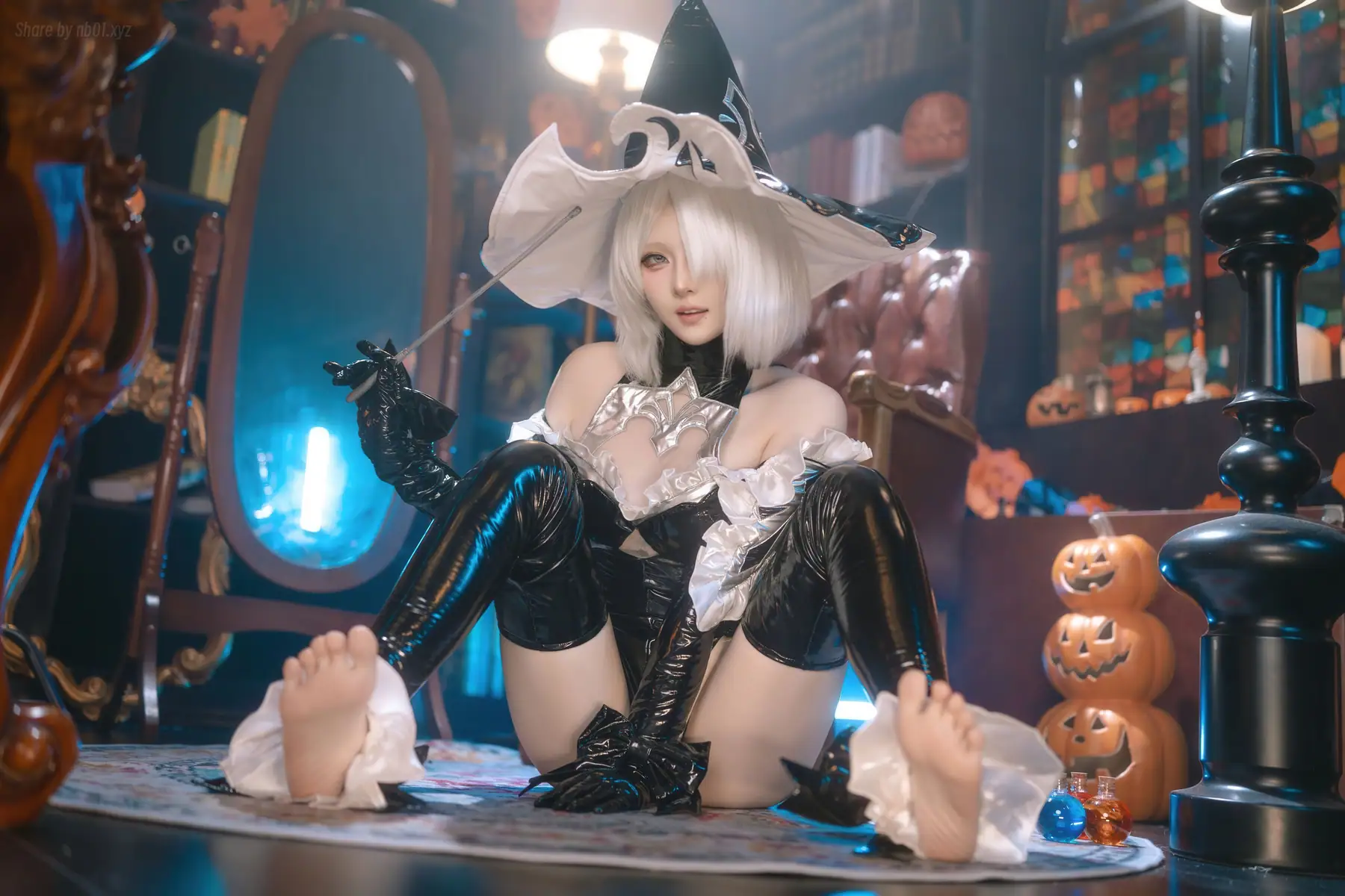 屿鱼 - 尼尔：机械纪元 2B 万圣女巫同人(70P_277.1M) 屿鱼 - 尼尔：机械纪元 2B 万圣女巫同人(70P_277.1M)_nb01.xyz_0055 图片4