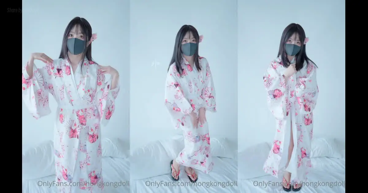 HongKongDoll - 2023-08-07_豎屏花絮 - 5分鐘 Vertical Teasing - 5 Minutes 最近拍了很多和服題材的作品，喜歡可可愛愛(8P+1V_190.5M) HongKongDoll - 2023-0...