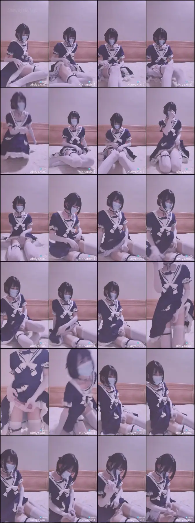 曦曦呀曦曦(@xixiyaxixi) - Y003 [1080p] 室内软妹服  wearing glove stockings and drop a cumshot on hand(8P+1V_251.4M) 曦曦呀曦曦(@xixiyaxix...