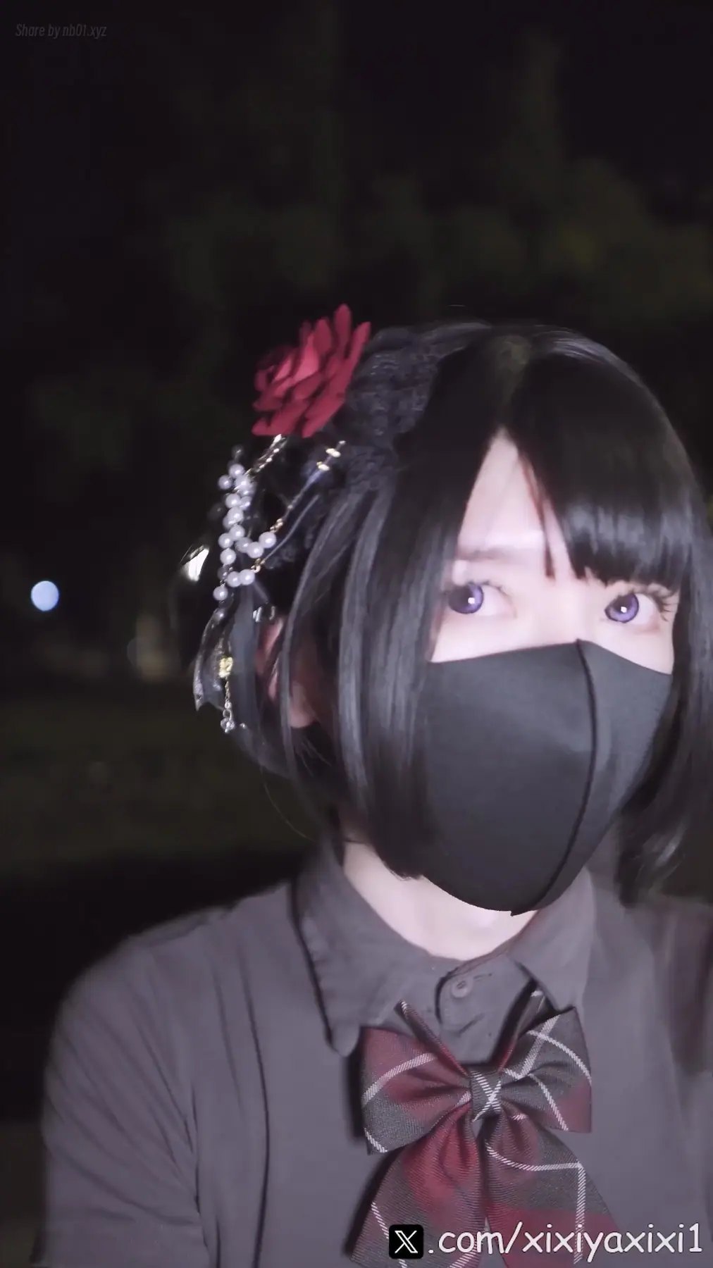 曦曦呀曦曦(@xixiyaxixi) - T033 [4K] 短衬衫JK裙人行道 short-sleeved shirt JK skirt sidewalk(8P+1V_972.3M) 曦曦呀曦曦(@xixiyaxixi) - T033 [4K...