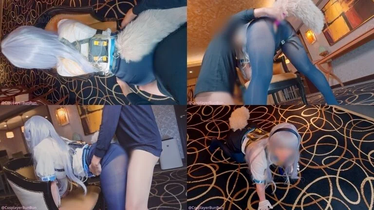 ぶんコス(@CosplayerBunbun) - 2025-12-26_【催〇メス犬調〇♡】「わたくしのこと、オ〇ホとして飼ってほしいです♡♡」発情させられた犬のおまわりさんとガチハメ交尾💙メス穴弄んでマーキング顔射♡_3818949(4P+1...