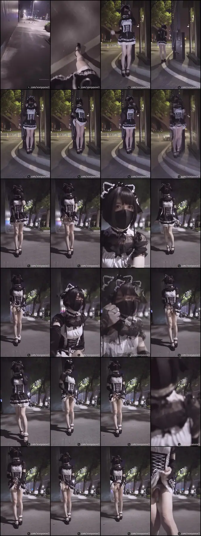 曦曦呀曦曦(@xixiyaxixi) - T039 [1080p] 妹抖风短裙人行道 Maid-style dress sidewalk(7P+1V_242.7M) 曦曦呀曦曦(@xixiyaxixi) - T039 [1080p] 妹抖风短裙...