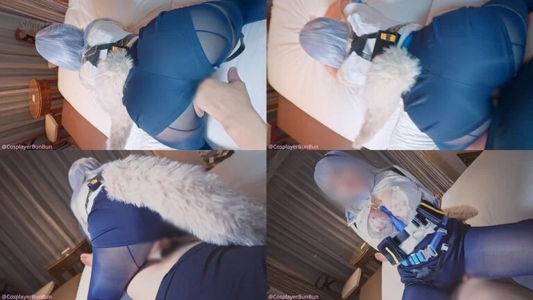 ぶんコス(@CosplayerBunbun) - 2025-12-26_【催〇メス犬調〇♡】「わたくしのこと、オ〇ホとして飼ってほしいです♡♡」発情させられた犬のおまわりさんとガチハメ交尾💙メス穴弄んでマーキング顔射♡_3818949(4P+1...