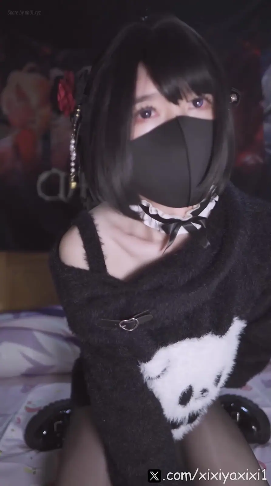 曦曦呀曦曦(@xixiyaxixi) - T043 露肩针织毛衣 卧室_Off-shoulder sweater indoor(8P+1V_341.7M) 曦曦呀曦曦(@xixiyaxixi) - T043 露肩针织毛衣 卧室_Off-shou...