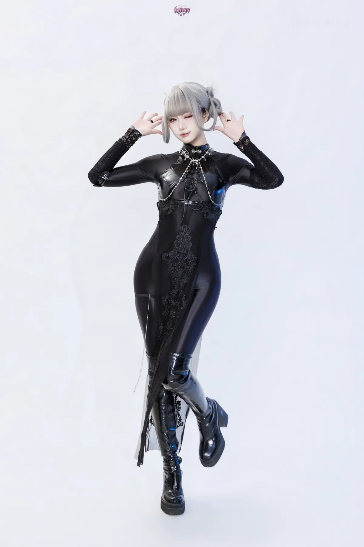 柒柒要乖哦 - 黑靡烟旗袍(108P+2V_1.3G) 柒柒要乖哦 - 黑靡烟旗袍(108P+2V_1.3G)_nb01.xyz_0001