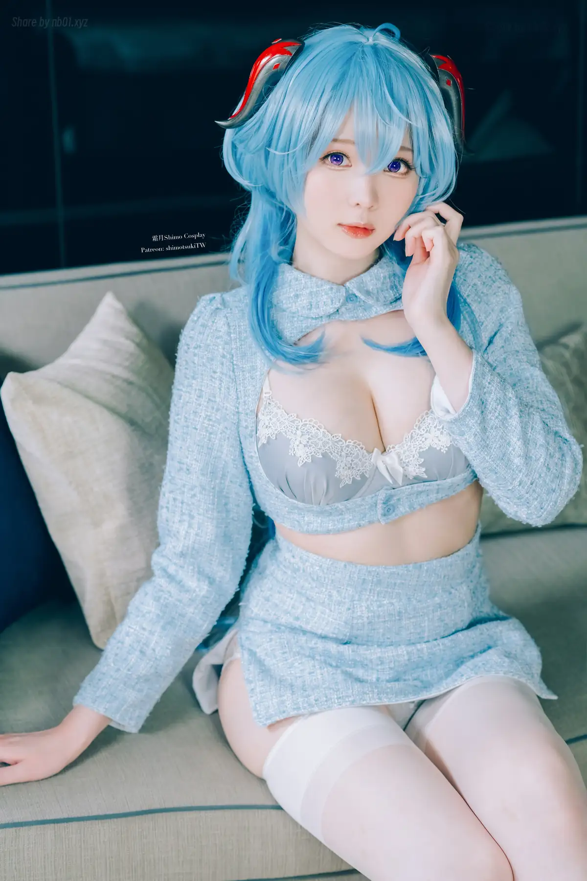 霜月shimo - Ganyu lingerie(15P_130.5M) 霜月shimo - Ganyu lingerie(15P_130.5M)_nb01.xyz_0001