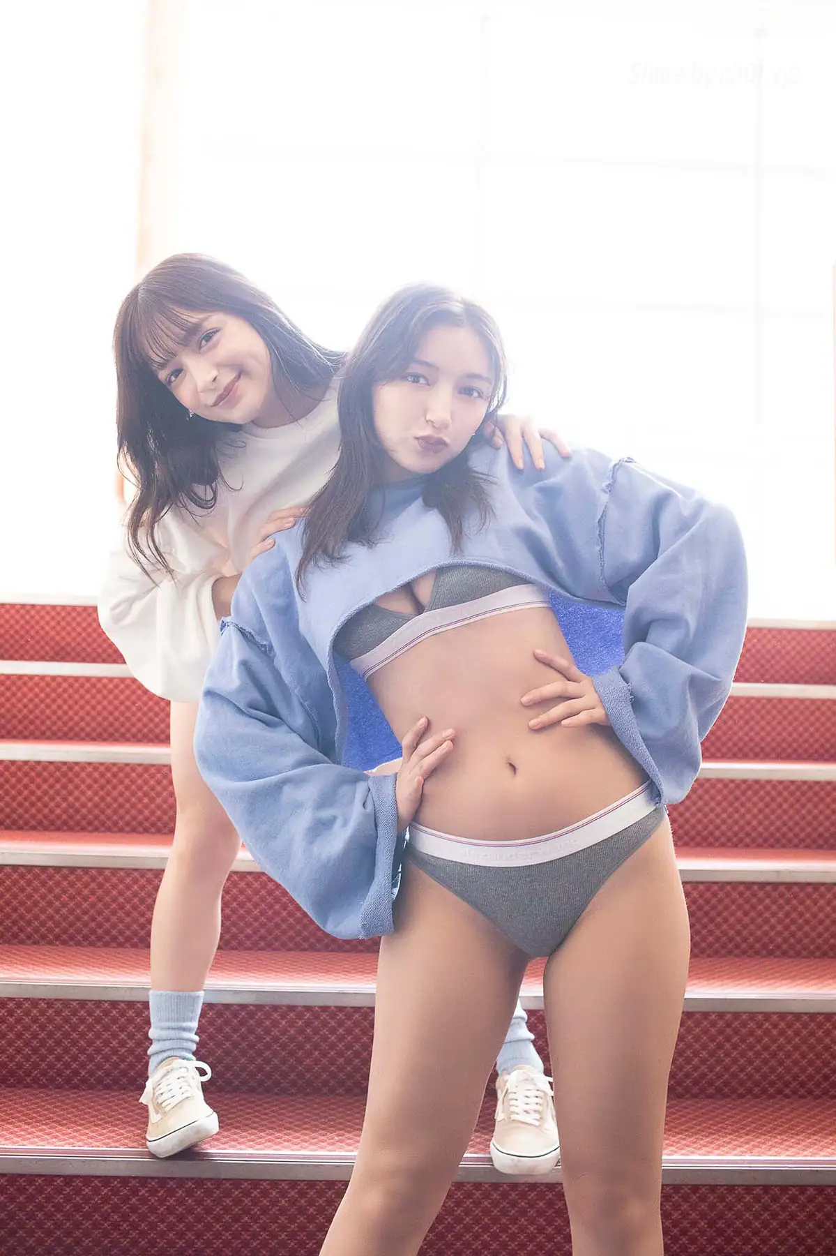 Marina Momose(百瀬まりな) & Erika - 【増量版 全50P】ヤンマガアザーっす！＜ＹＭ２０２５年１６号未公開カット＞ ヤンマガデジタル写真集(54P_28.1M) Marina Momose(百瀬まりな) & Erika ...