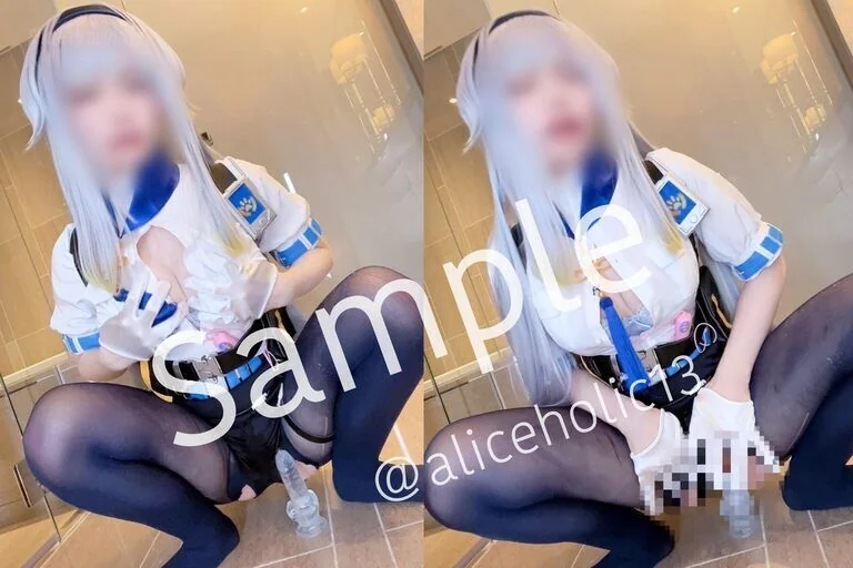 ありすほりっく(@aliceholic13) - 2026-07-04_💙🚨 『無理♡ム゛リぇ゛っ♡イ゛っっいぐっ゛う゛……っ♡』  破れタイツずらし挿入♡ 乳首ローターと吸盤生ディルドでわん媚び自撮りオナニー🐾  腰ヘコ止まらなくて連続発情イ...