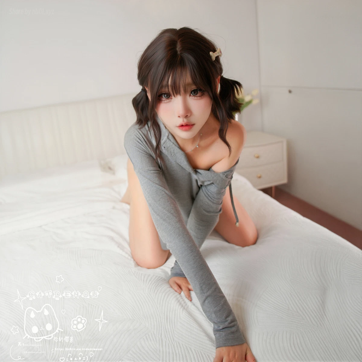 CatDemon喵崽(你的喵崽) - 肉欲灰帽衫(45P_335.6M) CatDemon喵崽(你的喵崽) - 肉欲灰帽衫(45P_335.6M)_nb01.xyz_0001