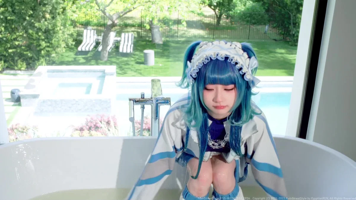 RSS RuinStreetStyle - EP34_亚文化蕾蕾粘液(上半)_Tracksuit x Swimsuit! Sporty Subculture Girl Gets Soaked in Slime_Wendydydydy酱油(1V_...