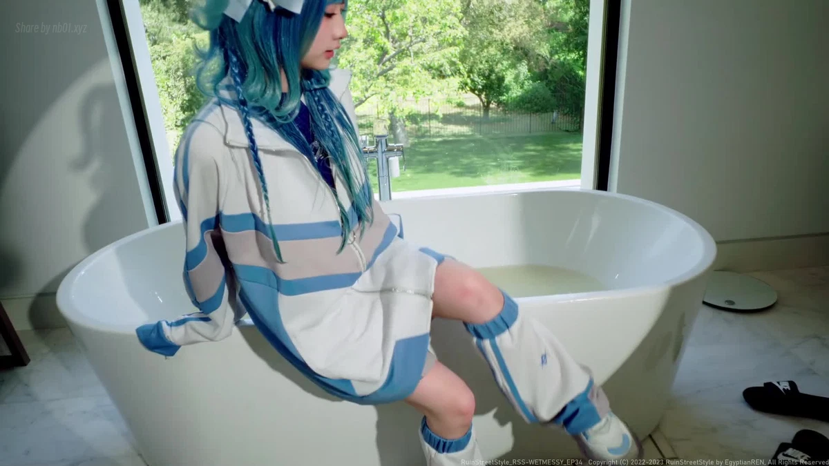 RSS RuinStreetStyle - EP34_亚文化蕾蕾粘液(上半)_Tracksuit x Swimsuit! Sporty Subculture Girl Gets Soaked in Slime_Wendydydydy酱油(1V_...